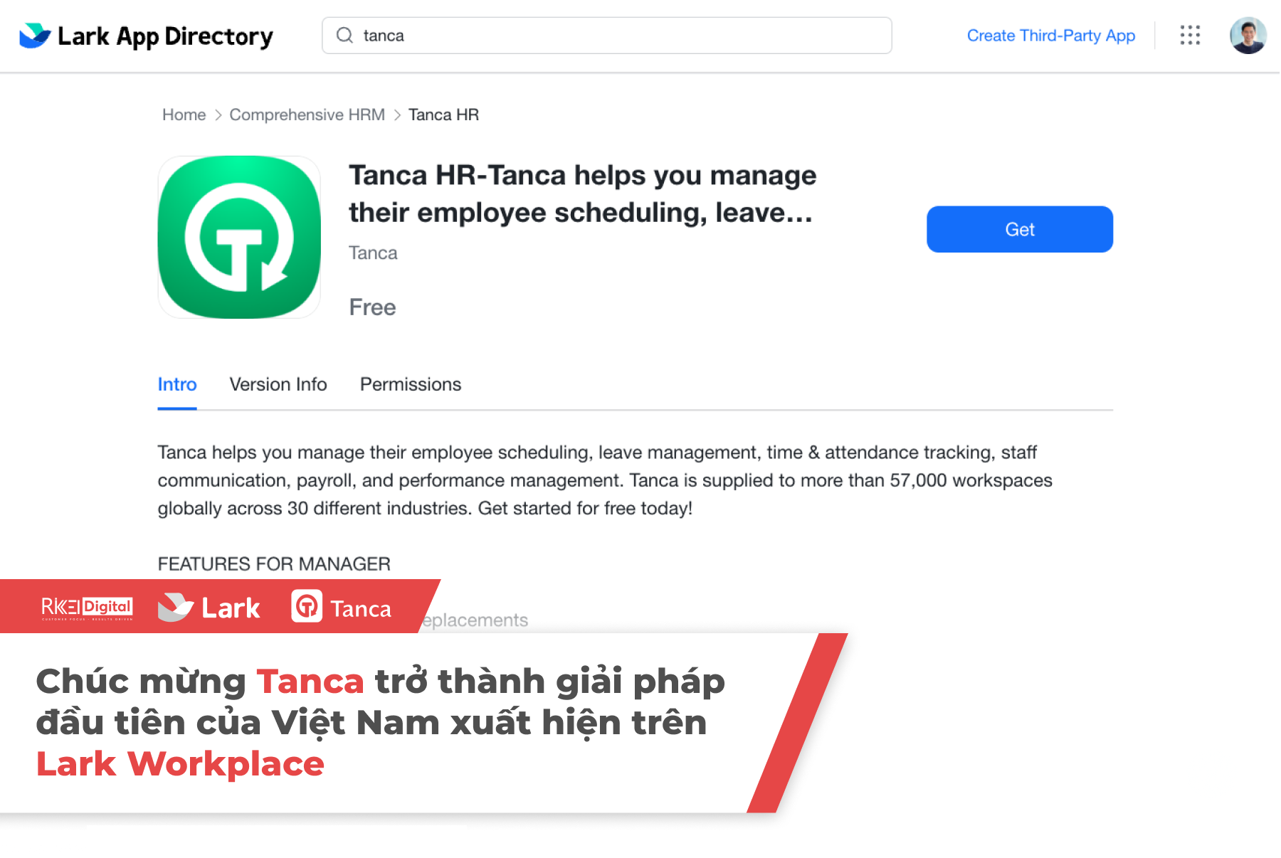 Tanca chính thức trở thành giải pháp đầu tiên của Việt Nam xuất hiện trên Chợ ứng dụng của Lark Suite